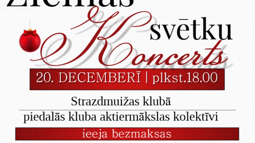 Ziemassvētku koncerts Strazdumuižā