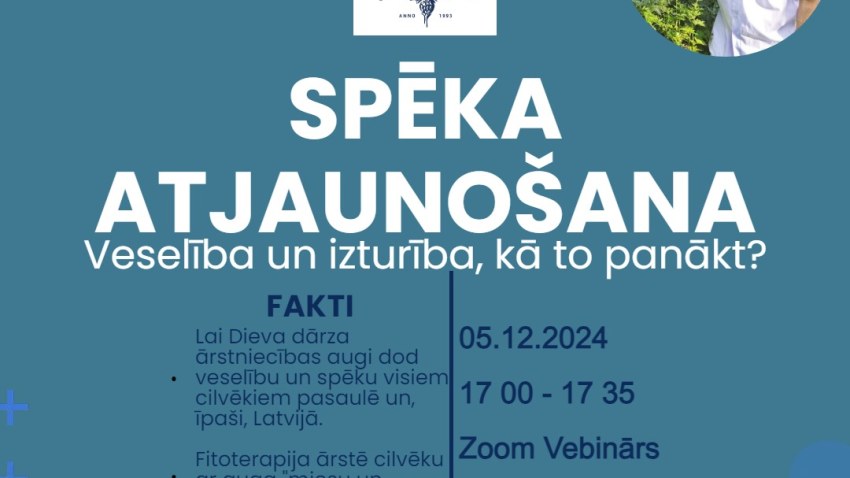 Dr. Tereško tējas aicina uz bezmaksas vebināru “Spēka atjaunošana: Veselība un izturība, kā to panākt?”